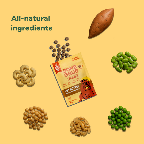 Mixed Dog Treat Bundle x6 - Calming Carob, Superfood Berry & Nut Butter