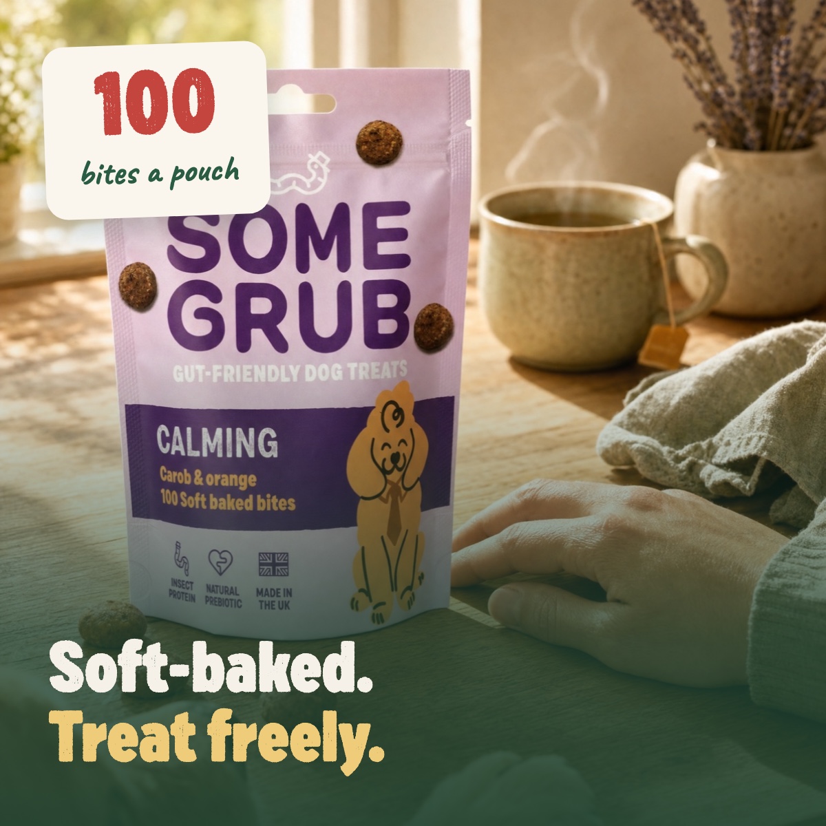 Treating guide — how many calming treats per day by dog size