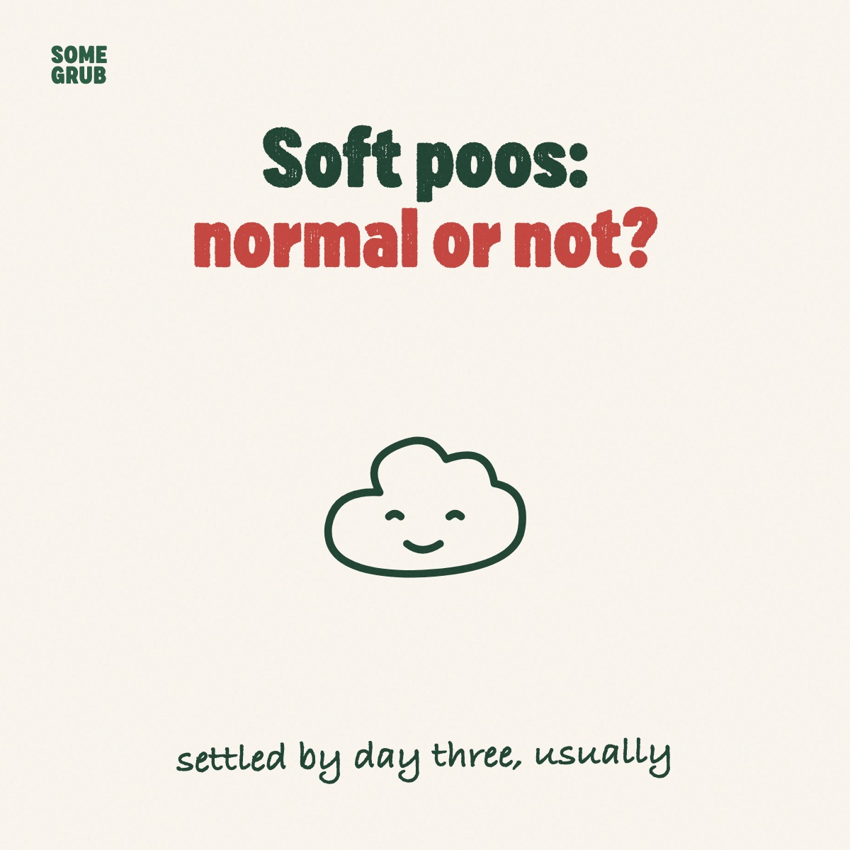 Soft poos after a food change: normal or not?
