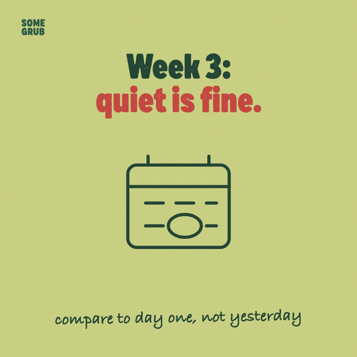 Week 3 and nothing's happened. Now what?