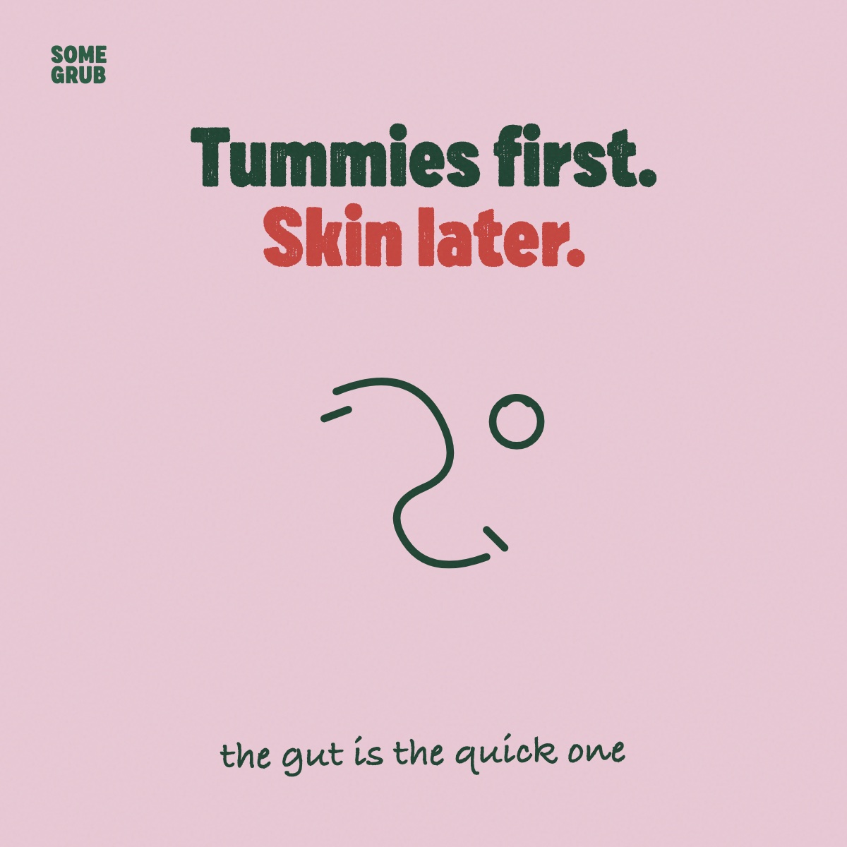 Why tummies improve before skin